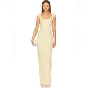 Sau Lee Brooke Gown in Butter Yellow Size 6